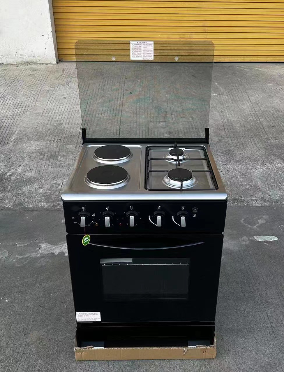 2 Gas + 2 Electric Stove