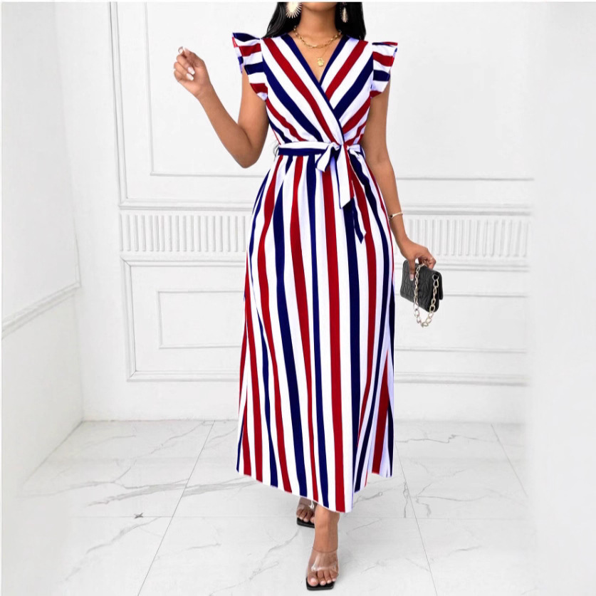 Full Flare Dress Bow Belt - Image 5